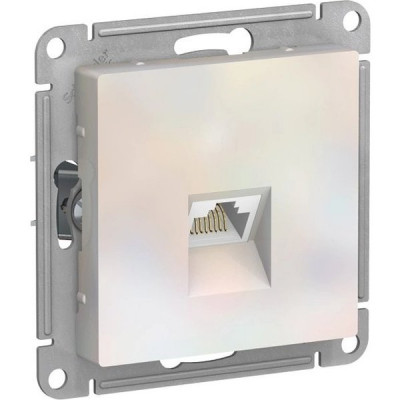 Розетка с/у компьютерная 1xRJ45, IP20, Schneider Electric ATLASDESIGN [ATN000483] жемчуг