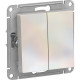 Выключатель с/у 2-кл 10А, IP20, Schneider Electric ATLASDESIGN [ATN000451] жемчуг
