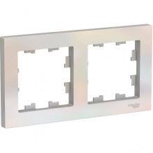Рамка 2п, IP20, Schneider Electric ATLASDESIGN [ATN000402] жемчуг