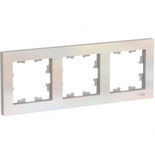 Рамка 3п, IP20, Schneider Electric ATLASDESIGN [ATN000403] жемчуг