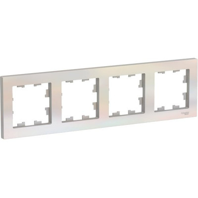Рамка 4п, IP20, Schneider Electric ATLASDESIGN [ATN000404] жемчуг