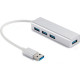 Концентратор USB 3.0 GEMBIRD UHB-C464, 4 порта, кабель 17 см