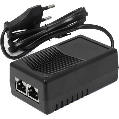 Инжектор PoE Amatek 1PoE OUT[100Mbps] + 1Uplink[100Mbps]; 24Вт; AC 220В; IP54 [AN-PI24P]
