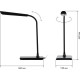 Светильник настольный LED 10W, сенсорный/беспр.заряд, 4000K, ЭРА [NLED-474-10W-BK] черный