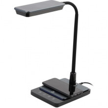 Светильник настольный LED 10W, сенсорный/беспр.заряд, 3000-6500K, ЭРА [NLED-499-10W-BK] черный