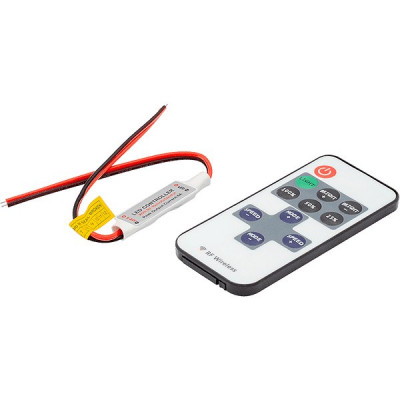 Диммер LED 12/24В MAX  6А, радио пульт 11кн, SWG [RF-DIM-11-6A]