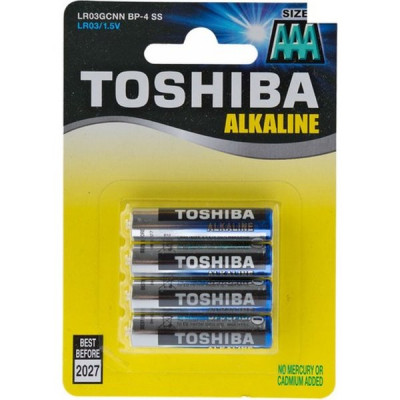 Батарейка Toshiba AAA LR03 Alkaline [BL4/48] [TH LR03/4BL]