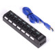 Концентратор USB 3.0 SmartBuy, 7 портов, черный [SBHA-7307-B]