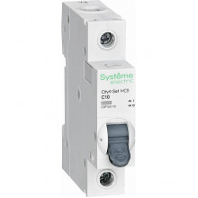 Выключатель автоматический 1п C  10А 4,5кА, Systeme Electric City9 [C9F34110]