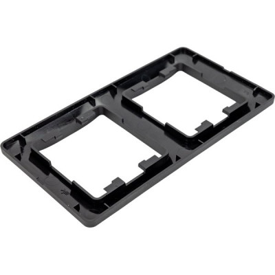 Рамка 2п, IP20, вертикальная, Schneider Electric Glossa [GSL000706] антрацит