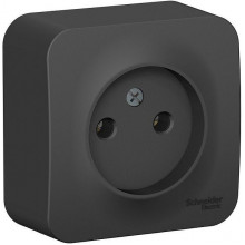 Розетка о/у 2P 16А, изол.пл., Schneider Electric Blanca [BLNRA000116] антрацит