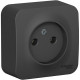 Розетка о/у 2P 16А, изол.пл., Schneider Electric Blanca [BLNRA000116] антрацит