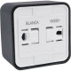 Розетка о/у 2P+E 16А, со шторками, изол.пл., Schneider Electric Blanca [BLNRA011116] антрацит