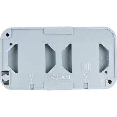 Розетка о/у 2x2P+E 16А, IP54, с крышкой, 