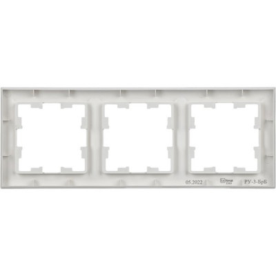 Рамка 3п, IP20, IEK BRITE [BR-M32-K01] белый