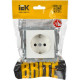 Розетка с/у 2P+E 16A, IP20, IEK BRITE [BR-R11-16-K01] белый