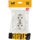 Розетка с/у 2x2P+Е 16A, IP20, в сборе, IEK BRITE [BR-R21-16-K01-F] белый