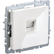 Розетка с/у компьютерная 1xRJ45, IP20, IEK BRITE [BR-K10-1-K01] белый