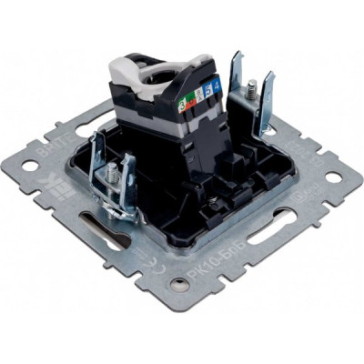 Розетка с/у компьютерная 1xRJ45, IP20, IEK BRITE [BR-K10-1-K01] белый