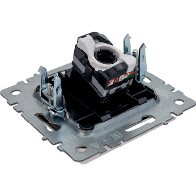 Розетка с/у компьютерная 1xRJ45, IP20, IEK BRITE [BR-K10-1-K01] белый