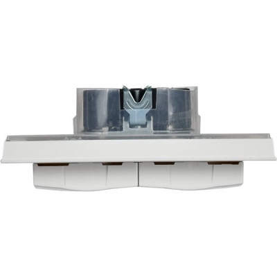 Розетка с/у 2x2P+E 16A, IP20, в сборе, со шторками и крышкой, IEK BRITE [BR-R26-16-44-K01-F] белый