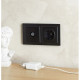 Рамка 2п, IP20, IEK BRITE [BR-M22-K02] черный