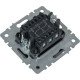 Переключатель с/у 2-кл 10А, IP20, IEK BRITE [BR-V22-0-10-K02] черный