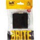 Переключатель с/у 1-кл 10А, IP20, IEK BRITE [BR-V12-0-10-K02] черный