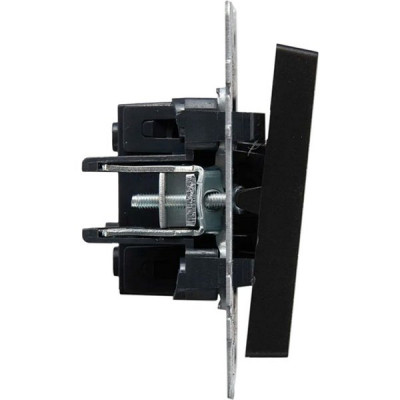 Переключатель с/у 1-кл 10А, IP20, IEK BRITE [BR-V12-0-10-K02] черный