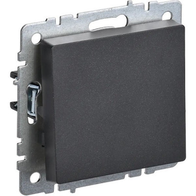 Переключатель с/у 1-кл 10А, IP20, IEK BRITE [BR-V12-0-10-K02] черный
