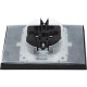 Розетка с/у 2x2P+E 16A, IP20, в сборе, со шторками и крышкой, IEK BRITE [BR-R26-16-44-K02-F] черный