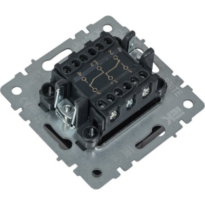 Переключатель с/у 2-кл 10А, IP20, IEK BRITE [BR-V22-0-10-K01] белый