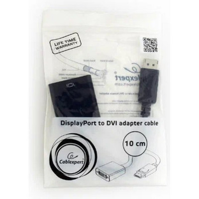 Переходник DisplayPort-DVI 20M/29F, Cablexpert [A-DPM-DVIF-002]