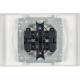 Розетка с/у 2x2P 16A, IP20, в сборе, IEK BRITE [BR-R20-10-K01-F] белый