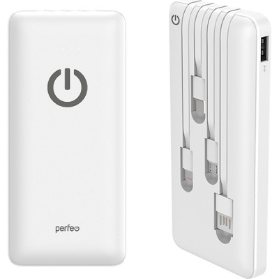 Внешняя батарея Perfeo ABSOLUTE (20000 mah/In Micro usb,USB /Out USB,Micro usb,Type-C,Lightning)