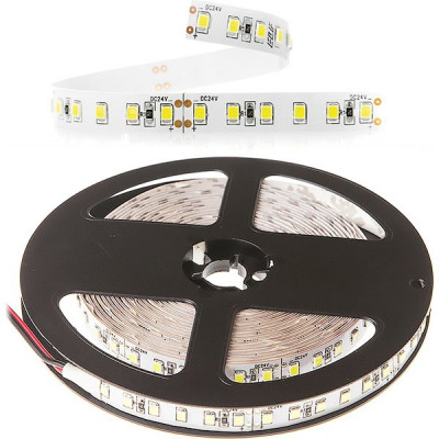Лента LED 24В IP20 SMD2835 120/м, б/днев, 19Вт/м, 5000-5500K, 5м/ц.1м, ELF ГИПЕР [NWdw-Hy24]