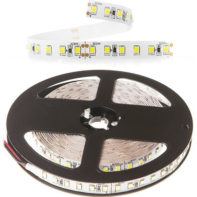 Лента LED 24В IP20 SMD2835 120/м, б/ней, 19Вт/м, 4500K, 5м/ц.1м ELF [ELF-600SMD2835NWnw-Hy24]