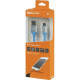 Кабель USB - Type-C, 1.0м, 2А, TDM ДК 17 [SQ1810-0317] силиконовая оплетка, голубой