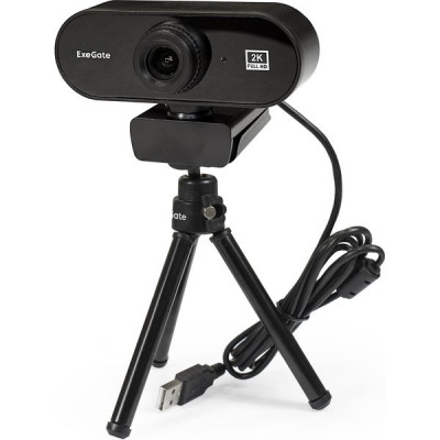 Веб-камера ExeGate Stream C940 2K T-Tripod, 5Mpix, микрофон, поворотное крепление, USB2.0