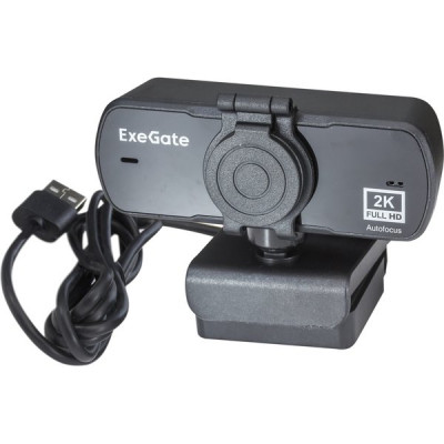 Веб-камера ExeGate Stream C940 Wide 2K T-Tripod, 4Mpix, микрофон, универсальное крепление, USB2.0