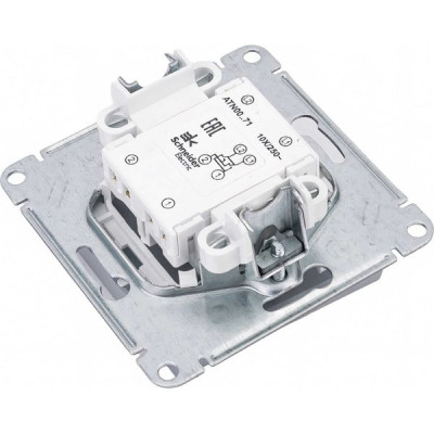 Переключатель перекрестный с/у 1-кл 10А, IP20, Schneider Electric ATLASDESIGN [ATN000371] алюминий