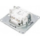 Переключатель с/у 1-кл 10А, IP20, с подсветкой, Schneider Electric ATLASDESIGN [ATN000363] алюминий