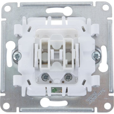 Выключатель с/у 1-кл 10А, IP20, с подсветкой, Schneider Electric Glossa [GSL000713] антрацит