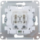 Выключатель с/у 1-кл 10А, IP20, с подсветкой, Schneider Electric Glossa [GSL000713] антрацит