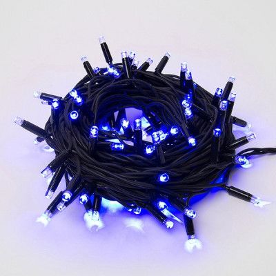 Гирлянда уличная Нить 10м, черн., 120LED, СИНИЙ, Uniel [ULD-S1000-120/TBK BLUE IP67]