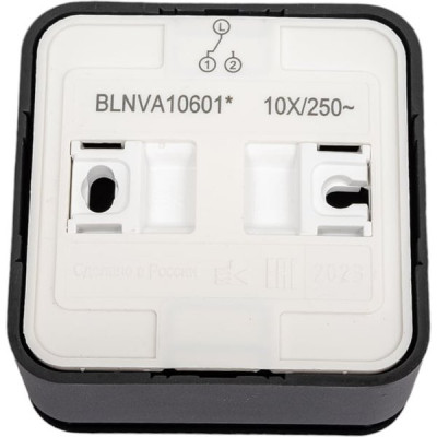 Переключатель о/у 1-кл 10А, изол.пл., Schneider Electric Blanca [BLNVA106016] антрацит