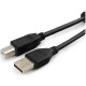 Кабель USB2.0 AM - BM, 3м, экран, ферр. фильтры, Cablexpert [CCF2-USB2-AMBM-10] черный