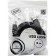 Кабель USB2.0 AM - BM, 3м, экран, ферр. фильтры, Cablexpert [CCF2-USB2-AMBM-10] черный