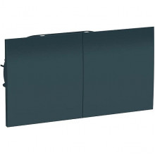 Розетка с/у 2x2P+Е 16A, IP20, со штор. сдвиж.крышки, Schneider Electric ATLASDESIGN [ATN000828] изум