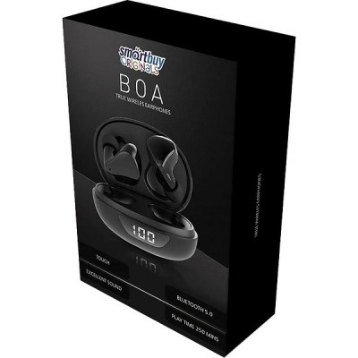 Гарнитура SmartBuy Boa Bluetooth, беспроводная TWS, черная [SBH-3047]